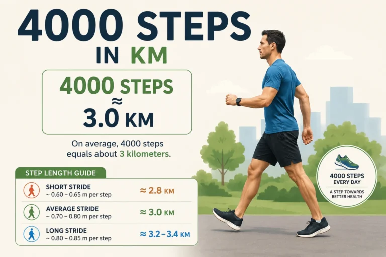 Best 4000 Steps in KM Distance, Calories, and Health Benefits 2026